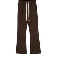 Custom Logo Bell-Bottoms Retro Men Casual Hip Hop Flares Drawstring Terry Training Jogging Suit Jogger Slimfit Sweat Pant
