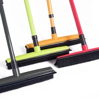 Adjustable Rubber Pet Hair Removal Broom Brush Dust Scraper Carpet Sweeper Wash Mop Telescopic Window Car Floor Cleaner