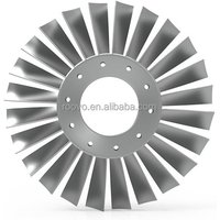 5 Axis High Precision Boat Water Spray Stainless Steel CNC Machined Customized OEM Aluminum Impeller Compressor Impeller Parts