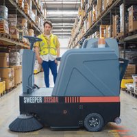 OEM Ride-on Electric Street Sweeper Truck Dual-Brush Automatic New Road Sweeper with Power Broom Made Durable Plastic Material