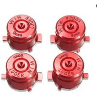 Metal Bullet ABXY Button Joystick Thumbstick Caps Replacement Part Sony Playstation Dualshock 3 4 PS3 PS4 DS4 Gamepad Controller