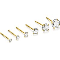 Wholesale 925 Sterling Silver Earrings 2/3/4/5/6mm Round CZ Zircon Four Claw Stud for Women Men Unisex Fine Jewelry Bulk