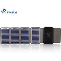 2019 10000mah solar power bank wireless solar charger folding solar panel charger for cell phone
