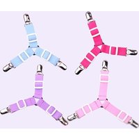 Top Quality 4Pcs/Set Triangle Bed Sheet Clip Bed Sheet Belt Fastener Mattress Elastic Non-slip Clip Blanket Gripper