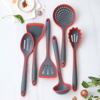 wholesale best selling kitchen items a to z Kitchen Accessories 6pcs Nylon with Silicone Edge Kitchen Cooking Utensil set