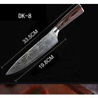 Luxury Ultra Sharp High Carbon Steel Laser Pattern Japanese Knives Kitchenware Knife Handicraft