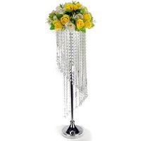 Tall Crystal Flower Stands Weddings