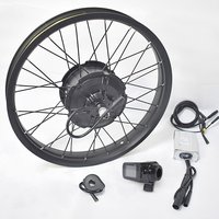 24 Inch Fat Tire Electric Bike Conversion Kit Waterproof Controller LED Display 60V 72V for Electric Bikes