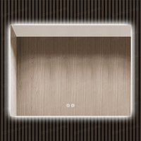Heater Temperature Humidity Display Blue_tooth Defogger Smart Mirror with Touch Screen TV Lighted Backlit LED Bathroom Mirror