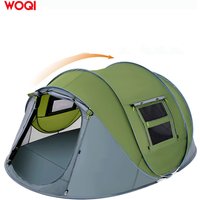 WOQI Wholesale Hot Sale Camping Hiking Waterproof Automatic Setup 2 Doors Instant Pop up Camp Tent Outdoor Glamping