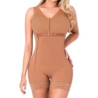 Women's Full Body Shaper Colombian Corset High Compression Zipper Side Slimming Girdle Body Shaper Embroidery Wholesale
