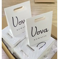 2025 Custom Luxury White Shopping Paper Bags for the Boutique Collection Gift Packaging Bags