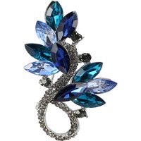 New High-end Alloy Crystal Glass Beautiful Brooch Elegant Flower Accessories Women's Brooches for Party
