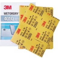 3M 401Q 2000 Grit Sandpaper Abrasive Large 227*280mm Sheet for Car Airbrush Metal Musical Instrument Water Blasting Media