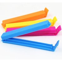 creative custom logo plastic closing clips Large Food Snack Bag Storage Sealing Clips Seal Clamp Plastic Bags Ziplock Clip