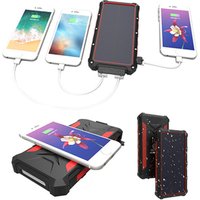 Custom Logo Multiple Mini High Capacity Qi Wireless Solar Charger 20000Mah Power Bank