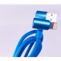 1m USB cable for iphone Cables 90 Degree Right Angle 2A Fast Charger L Bending Design Cord for iPhone iPad