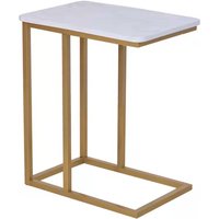 Modern Golden Coffee Side Table Living Room Home Furniture Stainless Steel Frame Marble End Table Base Top Sale Sofa Side Tables