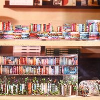 Alibaba 1Roll PET Tape Book Ocean Cruise Series Reading Landscape Theme Material DIY Tape