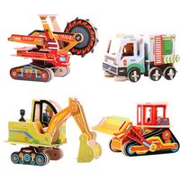 Diy Wooden Model Car Assembled Jigsaw Puzzle Custom 3D Wooden Car Puzzle Toy