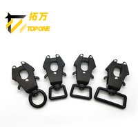 360 Degree Rotation Zinc Alloy Dog Leash Frog Fastener Quick Snap Frog Carabiner