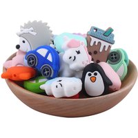 BPA Free Animal Jewelry Teething Silicone Beads Pens Keychain Making Focal Silicone Beads for DIY Necklace Accessories