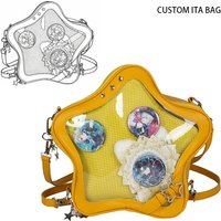 2025 Fashion Designer Crossbody Bag Women Star Shape Custom Ita Bag for Pin Display