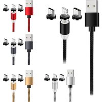 3 in 1 LED 1M Magnetic USB Charging Cable for Lightning Type C Micro USB