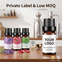 Wholesale 10ml Pure Natural Essential Oil Organic Lavender Peppermint Rose Essential Oil for Diffuser Aromatherapy Bulk Price