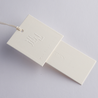 Wholesale Custom Clothing Labels Private logo Clothes Fabric Custom hang Tag