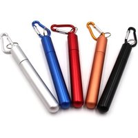 Portable Collapsible Reusable Stainless Steel Drinking Straw