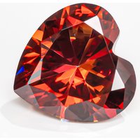 Goldleaf Gems Wholesale Lab Created Colored Moissanite Diamond Heart Shape Red Blue VVS GRA Report Color Play Various Sizes