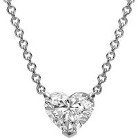 Romantic HPHT&CVD 1.0 2.0 Ct 3.0ct 4.0ct 5.0ct White& Yellow Gold Heart Cut Lab Grown Diamond Necklace Jewelry for Women
