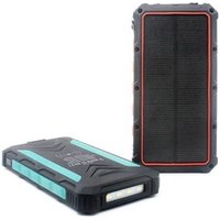20000 mAH Super Capacity Emergency Solar Power bank Wireless charger with LED light