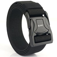 Customized Logo TUSHI Tactical Belt-6 Outdoor Leisure Sports Elastic Nylon Fabric Alloy Automatic Buckle Customizable Size