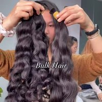 100% Unprocessed Raw Natural Deep Wave Bulk Braiding No Weft Bulk Hair for Braiding Hair Extensions Burmese Wave