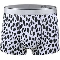 Manufacturers direct new men's ice silk breathable leopard print boxer briefs underwear