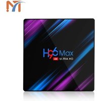 New coming android 9.0 TV BOX RK 3318 quad core 4k VP9 video dual band wifi H96 Max KD 18.0 google tv player BT4.0