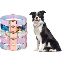 Cute Bow Dog Collar Adjustable Pet Print Collars for Small Large Dogs Valentine Bowtie Necklace Puppy Decoration Pet Accessories