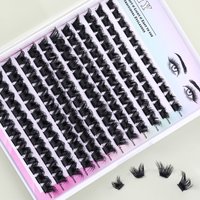 Thin Band Superfine Band Individual Eyelash Cluster Wispy DIY Lash Extensions Kit Pre Cut Segments Lash