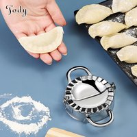 Eco-Friendly Kitchen 304 Stainless Steel Dumpling Packer Set-Dishwasher Safe Small Hand Grip Utensils