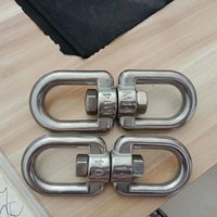 Polished Chain Mooring Swivel Slewing Ring Rotation Marine Anchor Rigging Stainless Steel Swivel Eye
