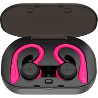BT 5.0 sport ipx7 waterproof bluetooth earbuds replaceable silicone earhook Airoha 1532 with charging case 650mAh