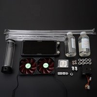 Syscooling high quality good performance liquid cooling system kits for pc with ultra quiet feature
