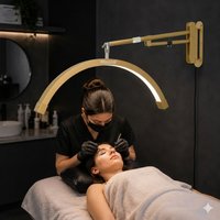 OEM Wall Mounted Half Moon Lamp for Barbershop Photographic Fill Light LED Beauty Ceiling Light for Eyelash Nail Tattoo Salon