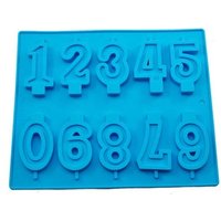 Food Grade Silicone 0 9 Number Mould