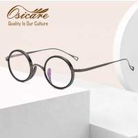 Brand Wholesale Classic Private Vintage Logo Kmn Custom Manufacturer Designer Retro Round Glasses Titanium Eyeglasses Frame