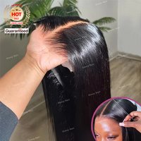 Wholesale Cuticle Aligned Raw Indian Vietnamese Bone Straight Glueless hd Lace Front Wig Human Hair Lace Frontal Wigs for Women