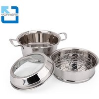 Purpose Stainless Steel Steam Pot & Soup Tureen Set