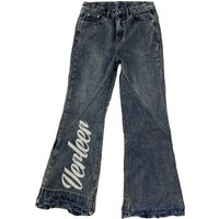 DENIMGUYS Custom Flared Jeans Men America Street Style Y2k Vintage Washed Denim Bellbottom Pants